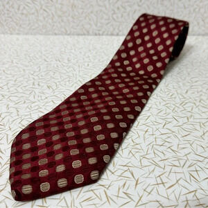 Dark Red & Tan Jones New York Neck Tie